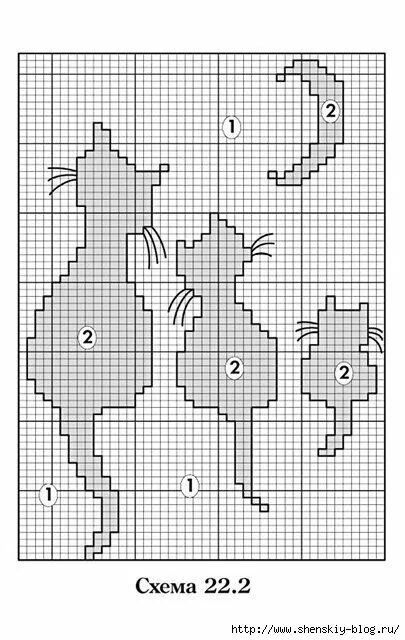 Котик вязаный спицами схемы 1xXC6Os2KmI (405x640, 156Kb) Cat cross stitches, Cross stitch animals, Cat cross