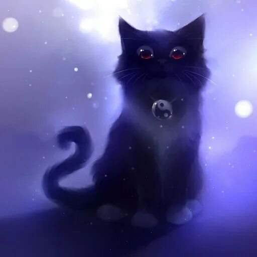 Котики фото арт Steam Workshop::Cute black and white kitten (Yin and Yang)