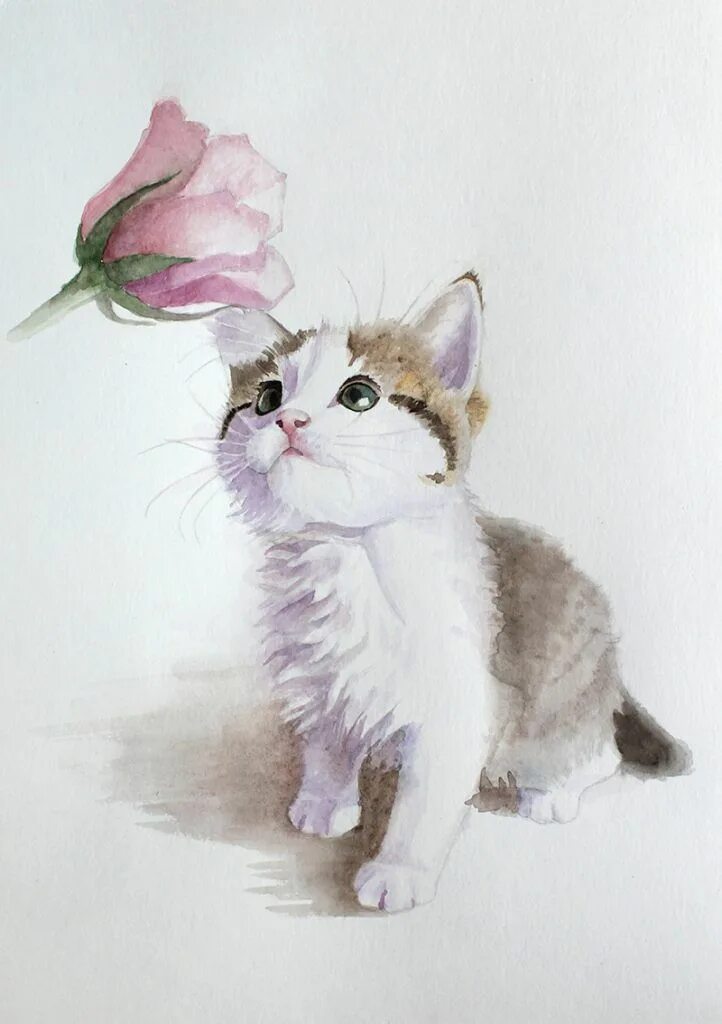 Котики фото картинки нарисованные Pin di Vicki Fowler su Art - Cats nel 2024 Animali, Dipinti