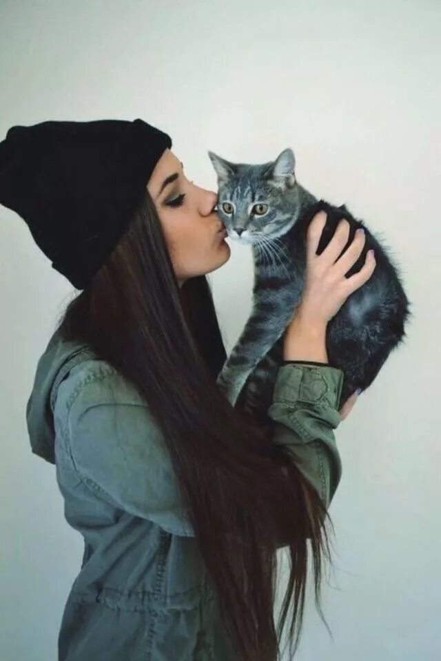 Котики фото на аву для девушек Kittenkisser Tumblr девушки, Картинки поз, Фотосессия