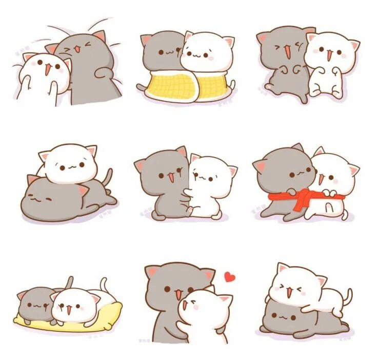 Котики милые фото стикеры Pin on Ilustraciones vintage Cute doodles, Cute bear drawings, Cute cartoon