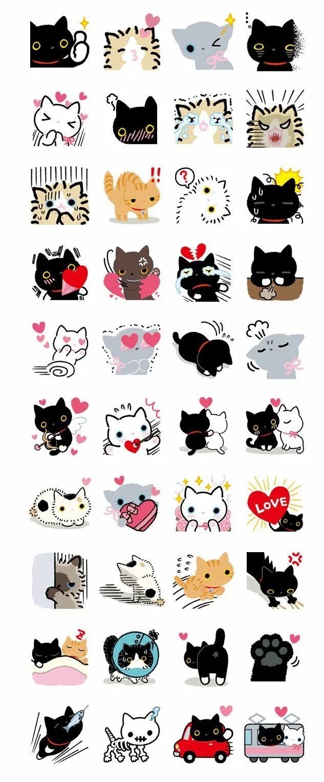 Котики милые фото стикеры Dessins kawaii chats Adesivos de gato, Desenhos bonitos, Adesivos bonitos