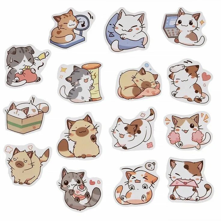 Котики милые фото стикеры Pin on рисунки ак Cute stickers, Cute doodles, Kawaii stickers