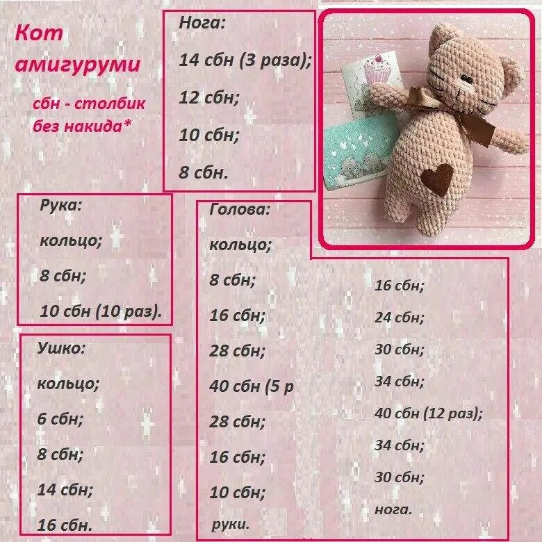 Котики плюшевые вязаные крючком схемы Игрушки из плюшевой пряжи крючком маленькие схемы HeatProf.ru