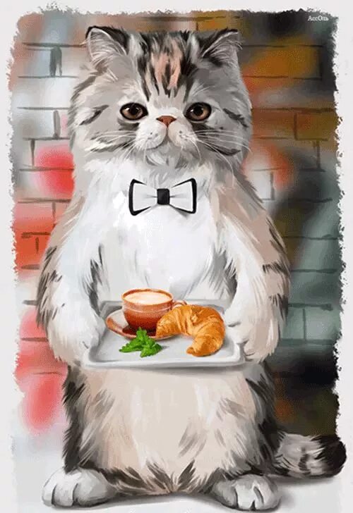 Котики с добрым утром картинки милые прикольные Pin on Grace Morning cat, Good morning cat, Good morning