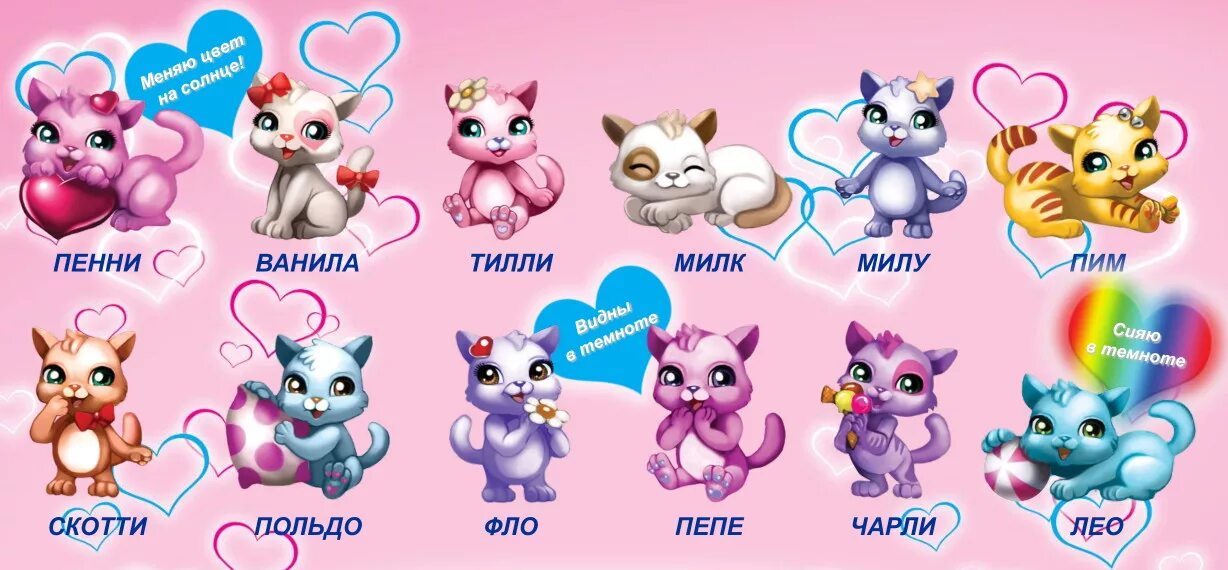 Котики собачки герои имена с фото Маджики. Любимые котята