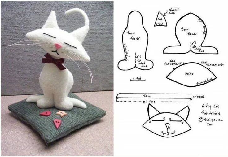 Котики своими руками выкройки котиков Pin de Mirian Mirian em FELTRO Costura bichos de pelúcia, Brinquedos de tecido, 
