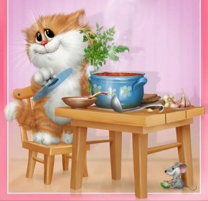 Котики желают доброго утра картинки прикольные Pin on gatinhos Cats illustration, Cat art, Cat drawing