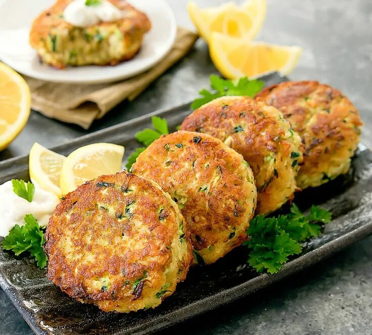 Котлеты с кабачков рецепт с фото Zucchini "Crab" Cakes Рецепт Еда, Овощные блюда, Кулинария