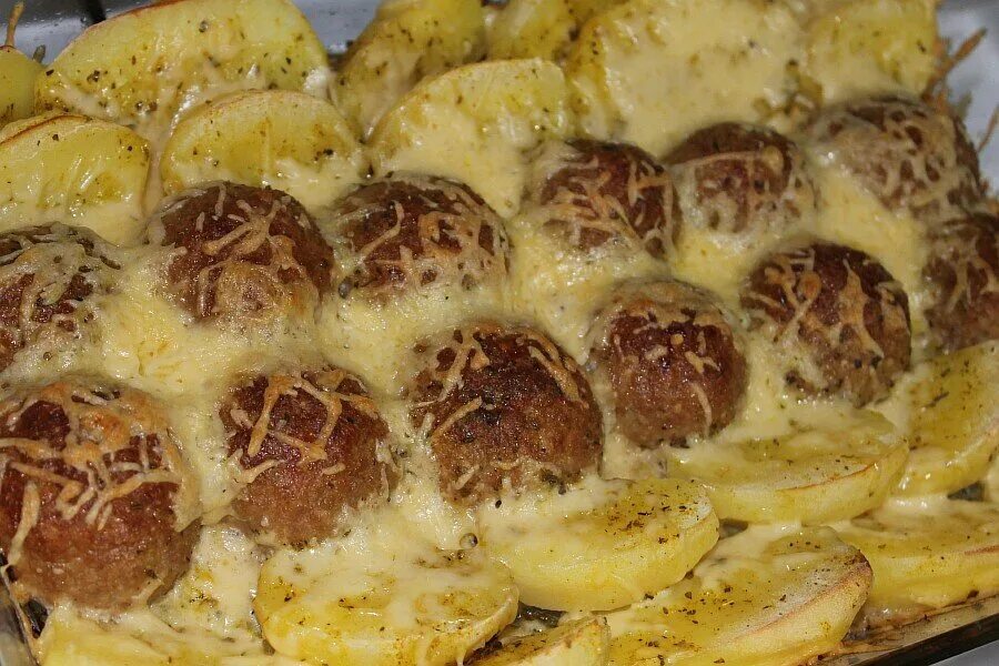 Котлеты с картошкой в духовке фото Куриные тефтели с карофелем! Почувствуй вкус! Дзен