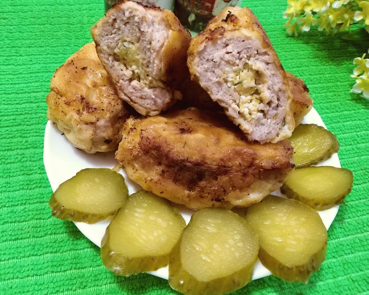 Котлеты с начинкой рецепт с фото пошагово Хрустящий кляр, нежное мясо и сочная начинка-котлеты "Птичье молоко" не стыдно и