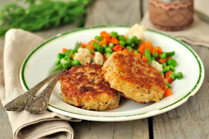 Котлеты с овощами рецепт с фото Pin en ryby