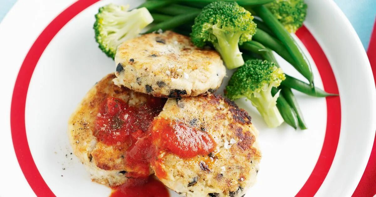 Котлеты с овощами с фото Tuna and olive patties