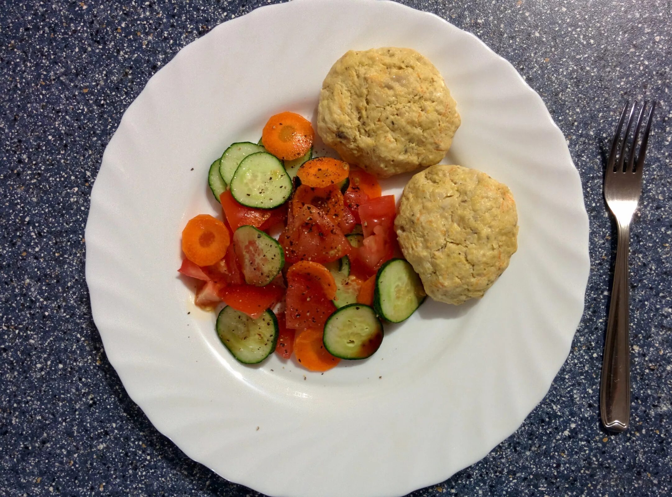 Котлеты с овощами с фото Здоровый и вкуусный ужин Куриные котлетки и овощной салат Пикабу