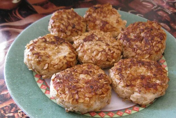 Котлеты с овсянкой рецепт с фото Куриные котлеты с семечками в овсяных хлопьях рецепт - Французская кухня: Основн