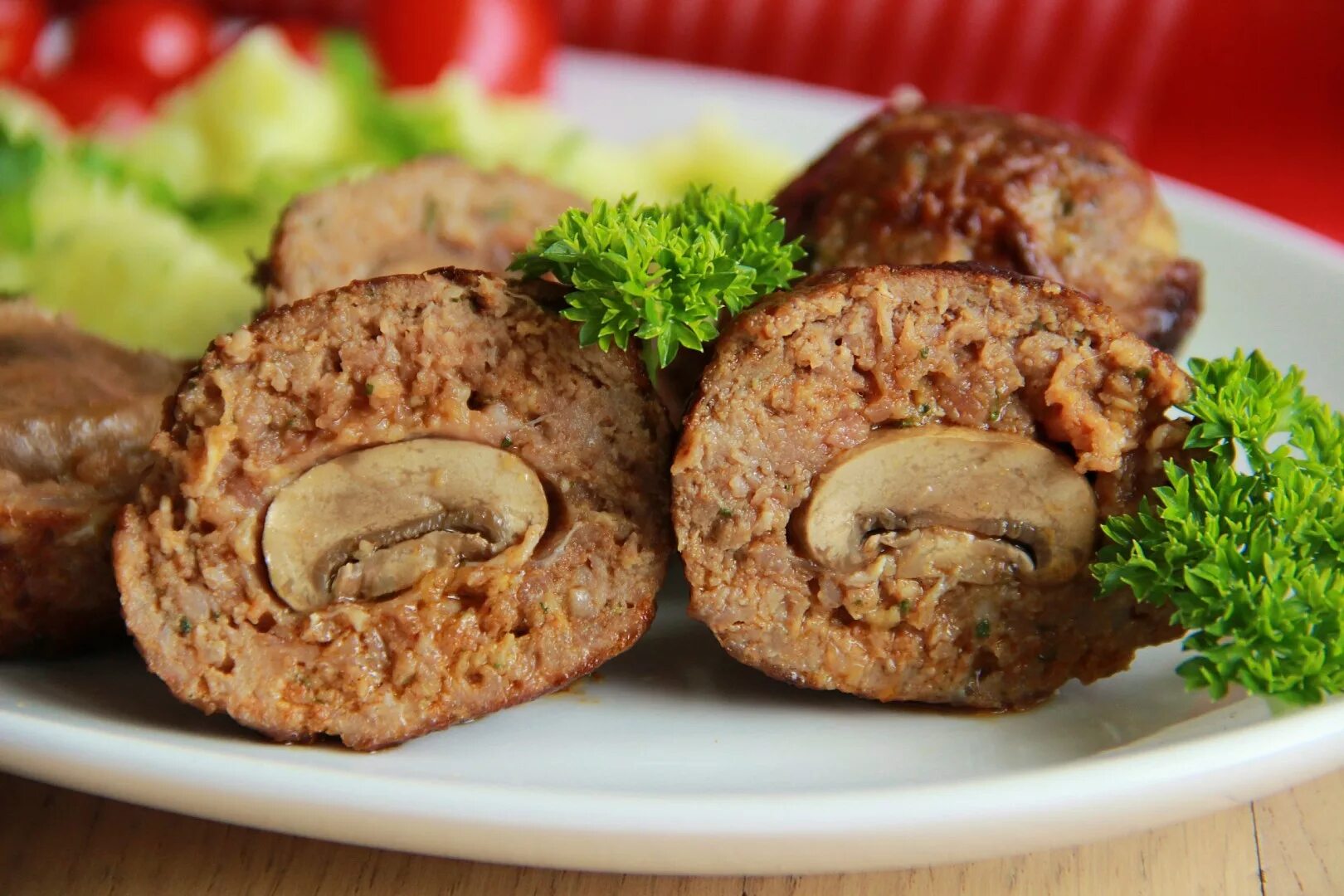 Котлеты с шампиньонами рецепт с фото Как приготовить зразы из фарша в духовке
