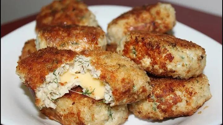 Котлеты с сыром рецепты фото Видео Куриные котлеты с сыром ♥ простые и очень вкусные OK.RU