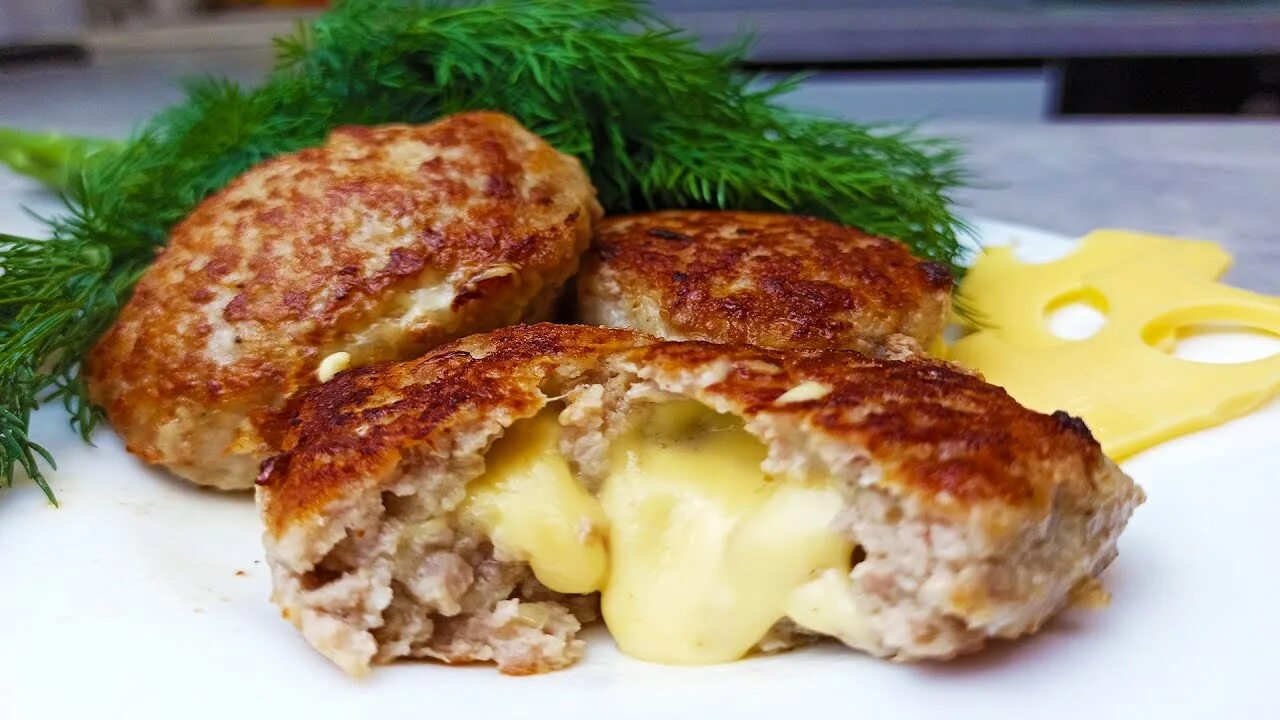 Котлеты с сыром рецепты фото Вкуснейшие котлеты Котлеты с сыром внутри Простой рецепт - YouTube