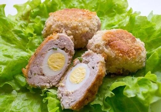 Котлеты с яйцом внутри фото Пин на доске Рыбные блюда