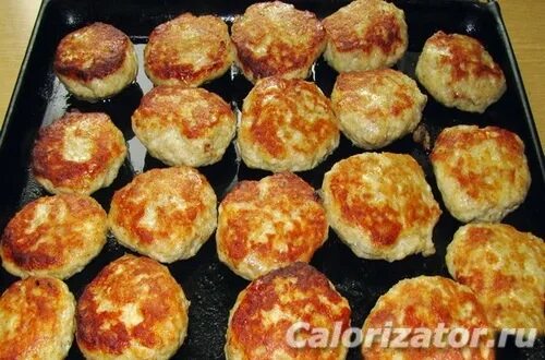 Котлеты в духовке фото Котлеты куриные с чесноком и майонезом в духовке - калорийность, состав, описани