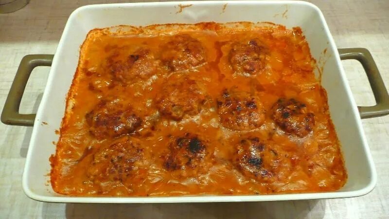 Котлеты в духовке с подливкой фото Котлеты жареные а потом запеченные с подливкой рецепт с фото пошагово - 1000.men