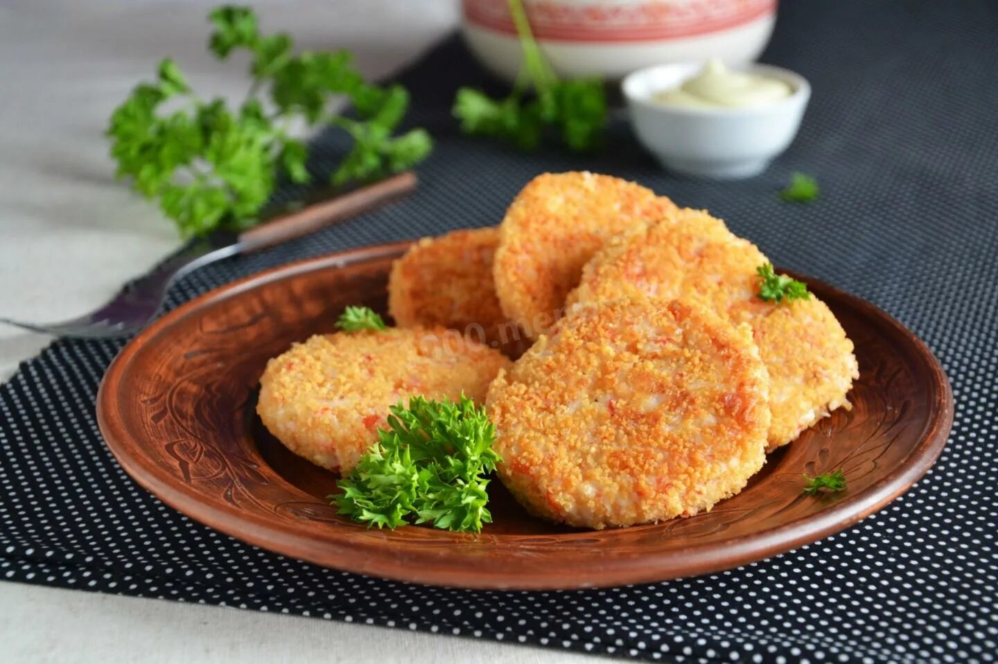 Котлеты в панировке фото Крабовые котлеты - 3 рецепта - 1000.menu