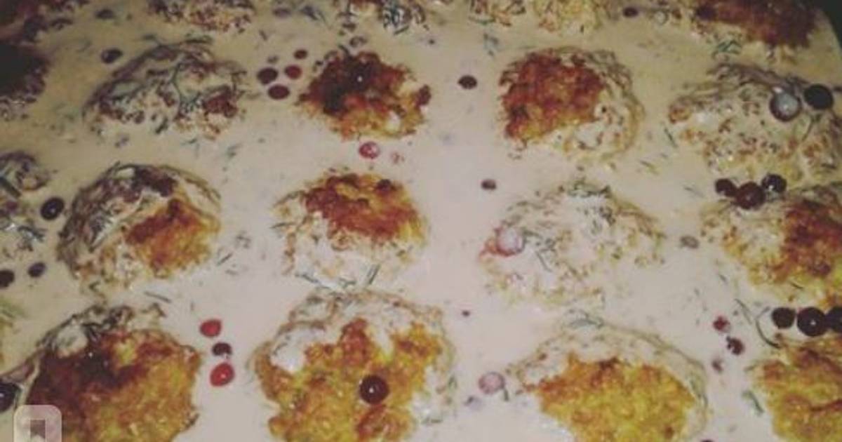 Котлеты в сметанном фото Куриные котлеты в сметанном соусе с клюквой - покроковий рецепт з фото. Автор ре