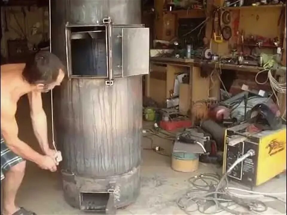 Котлы самоделка Котёл длительного горения типа стропува) своими руками! - YouTube