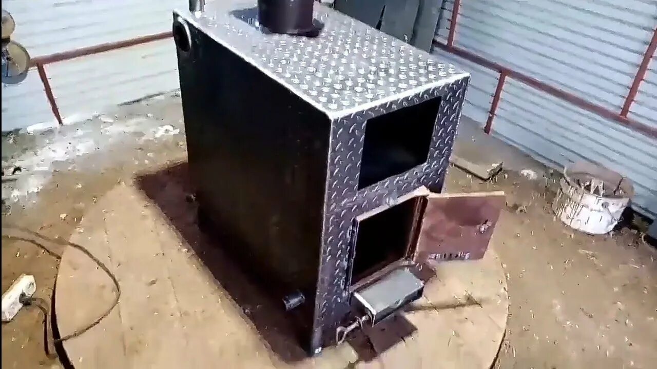 Котлы самоделка Котёл отопления на 200 кв метров, своими руками. Heating boiler - YouTube