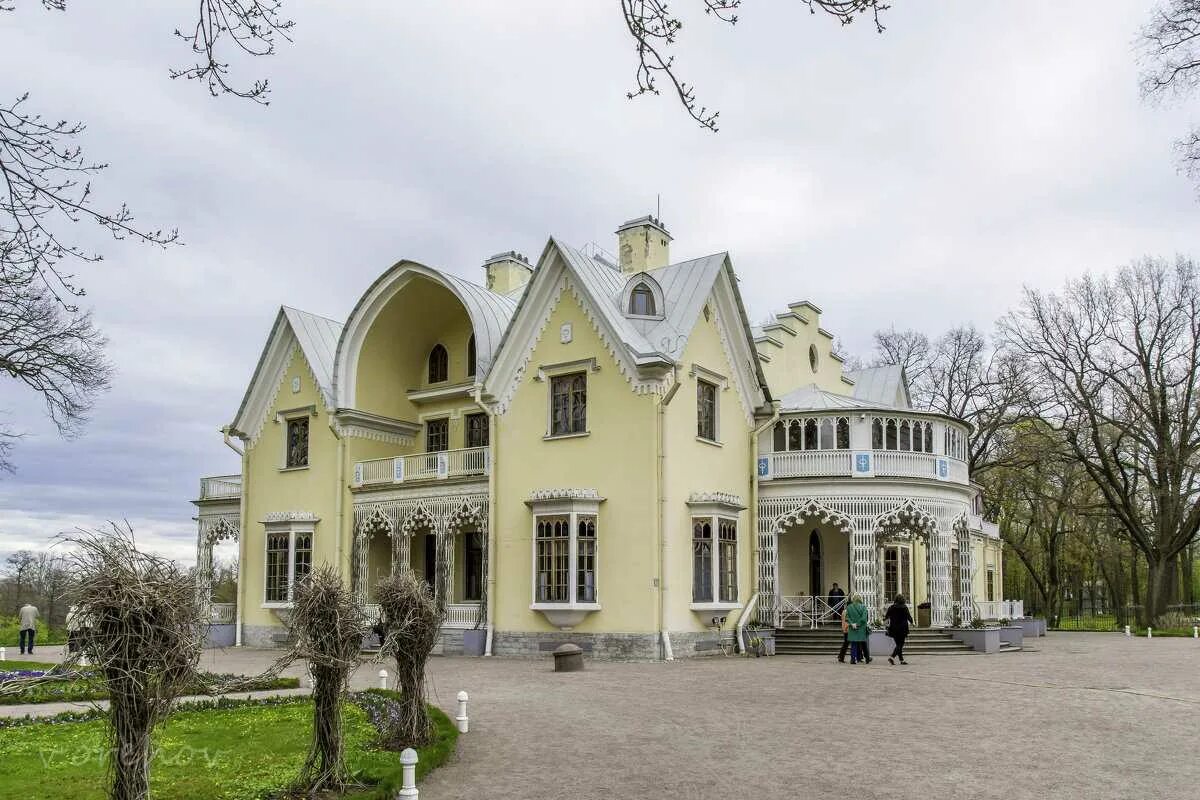 Коттедж дворец в петергофе кто жил фото Дворец коттедж александрия в петергофе - Фото