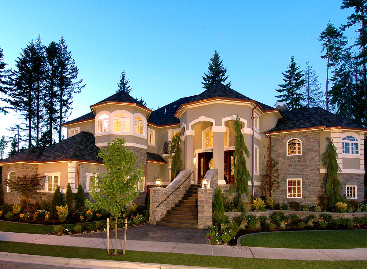 Коттедж фото красивые внутри и снаружи Elegant Home Plan with In-Law Suite - 23200JD Architectural Designs - House Plan