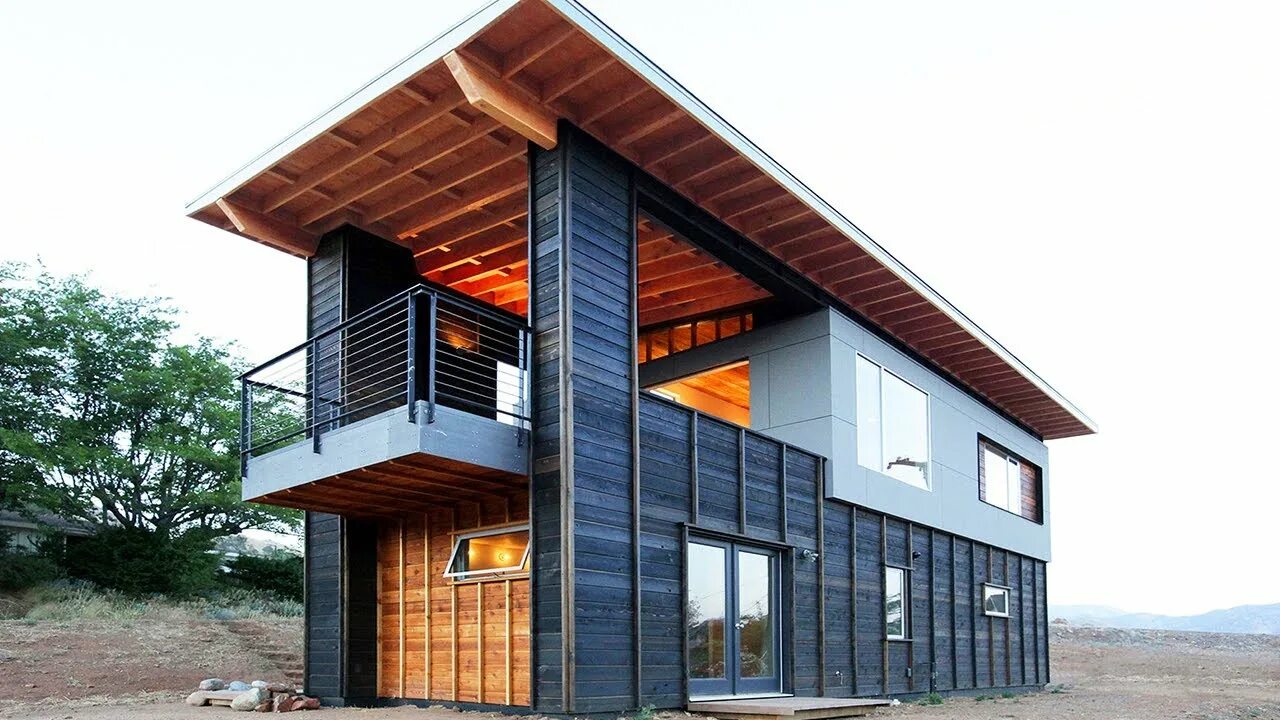 Коттедж с односкатной крышей фото Amazing Modern Cabin Perfect for Family Getaway by Hunter Leggitt Studio Tiny Ho