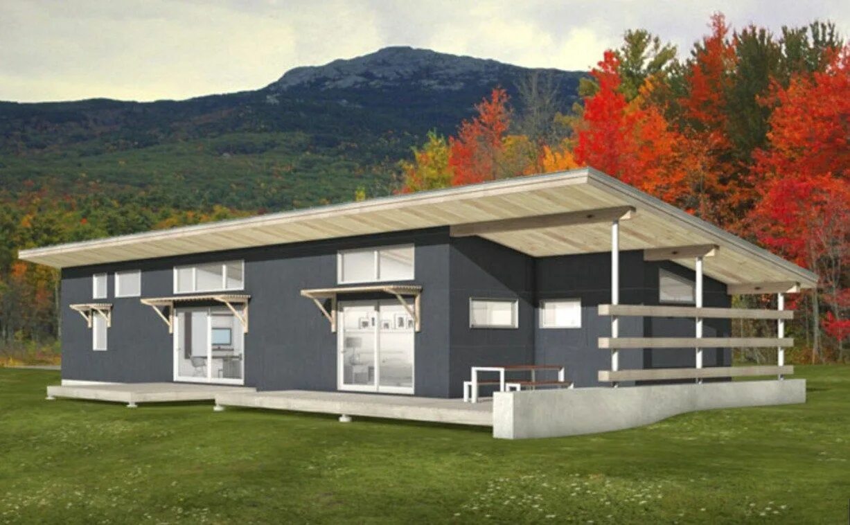 Коттедж с односкатной крышей фото PASSIVE SHED House Plan Etsy Modern style house plans, Cottage style house plans