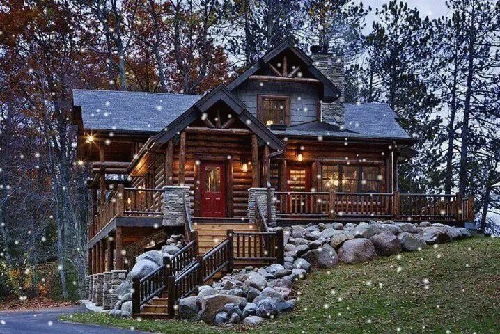 Коттедж сибирский фото IMG_51117507841621-SNOW.gif (718 × 480) Log homes exterior, Log cabin homes, Log