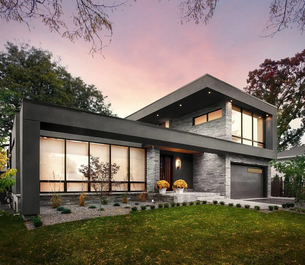 Коттедж в стиле лофт HomeAdore on X Architecture house, Modern house plans, House exterior