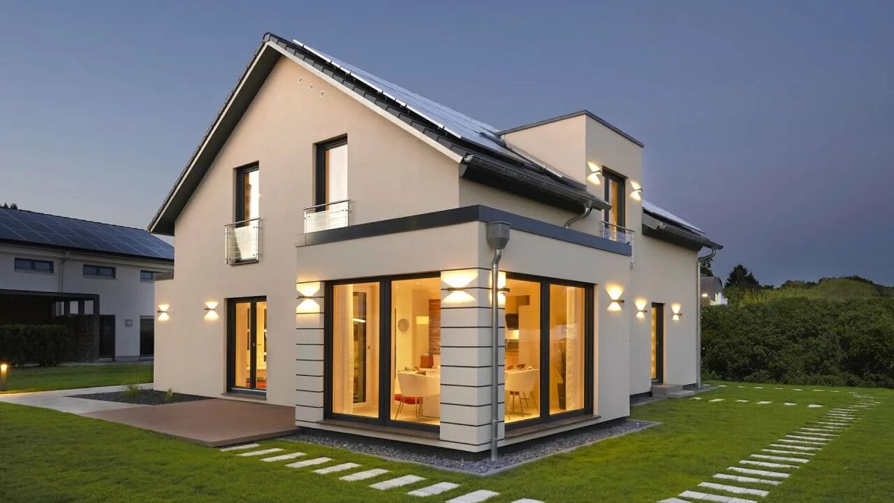 Коттеджей домов варианты Haus-Rundgang Musterhaus Oslo RENSCH-HAUS FertighausWelt Wuppertal - YouTube