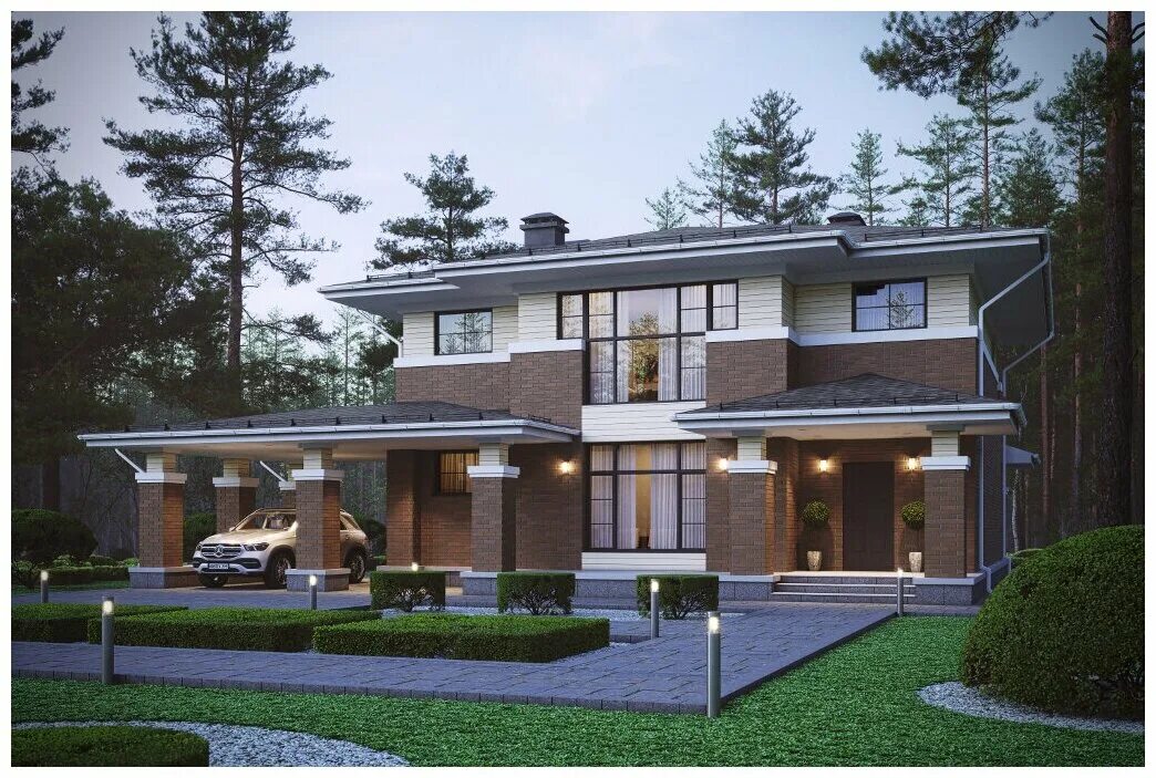Коттеджи фото проекты 200 кв Проект кирпичного дома Catalog-Plans-40-80L (107,37кв. м, 14,24x10,24м, кирпич 4