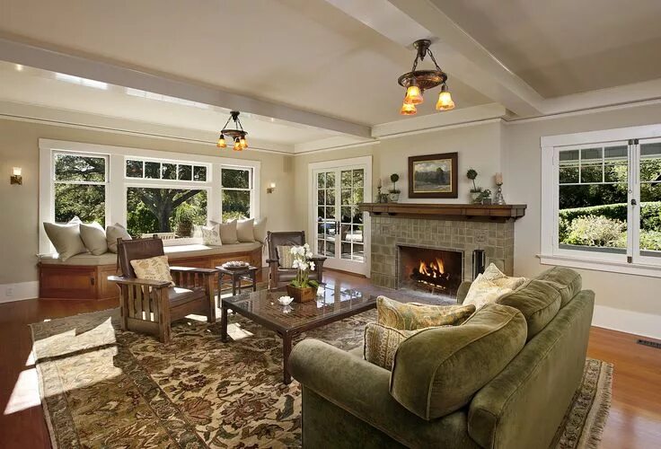 Коттеджи гостиные фото Craftsman style livingroom. Craftsman home interiors, Craftsman interior, Crafts