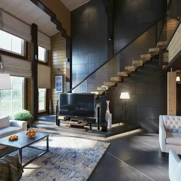 Коттеджи интерьер внутри дома Коттеджный интерьер Chalet