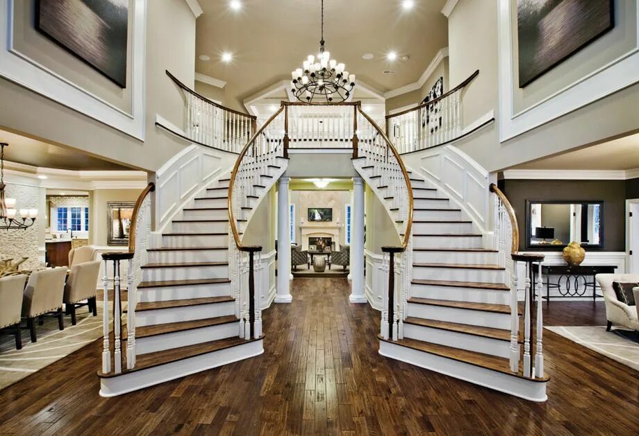 Коттеджи лестницы фото High Oaks Estates: luxury new homes in Walpole, MA Foyer design, Staircase desig