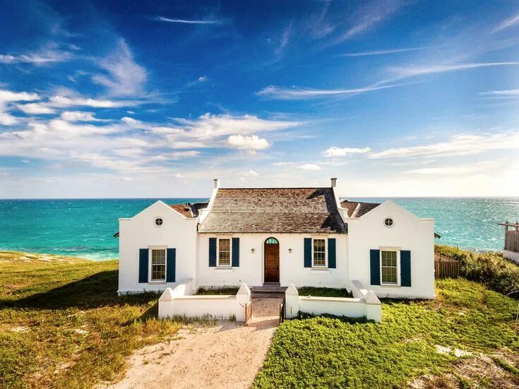 Коттеджи у моря фото Pin by David Seaman on Residential elements Beach cottages, Caribbean homes, Bea