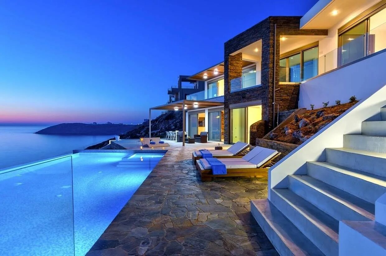 Коттеджи у моря фото The Villa Kyma In Greece Is € 1,800,000 Worth Of Pure Bliss