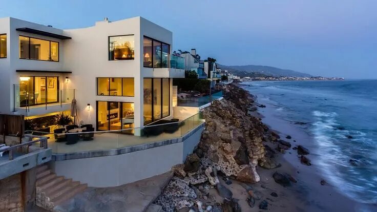 Коттеджи у моря фото Modern Malibu Beach Home For Sale 24146 Malibu Rd, Malibu, CA 90265 - YouTube Ma