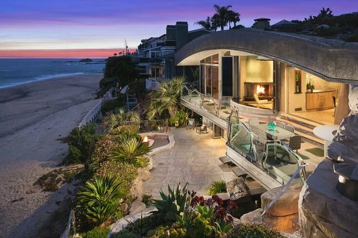 Коттеджи у моря фото the rock house in laguna beach Laguna beach house, Beachfront house, Florida bea