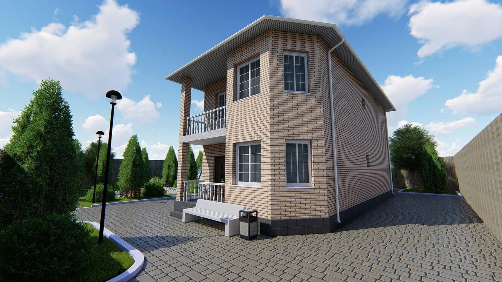 Коттеджи в краснодаре от застройщика цена фото Купить Дом 126 м² в Краснодаре в КП Крепость (ID166)