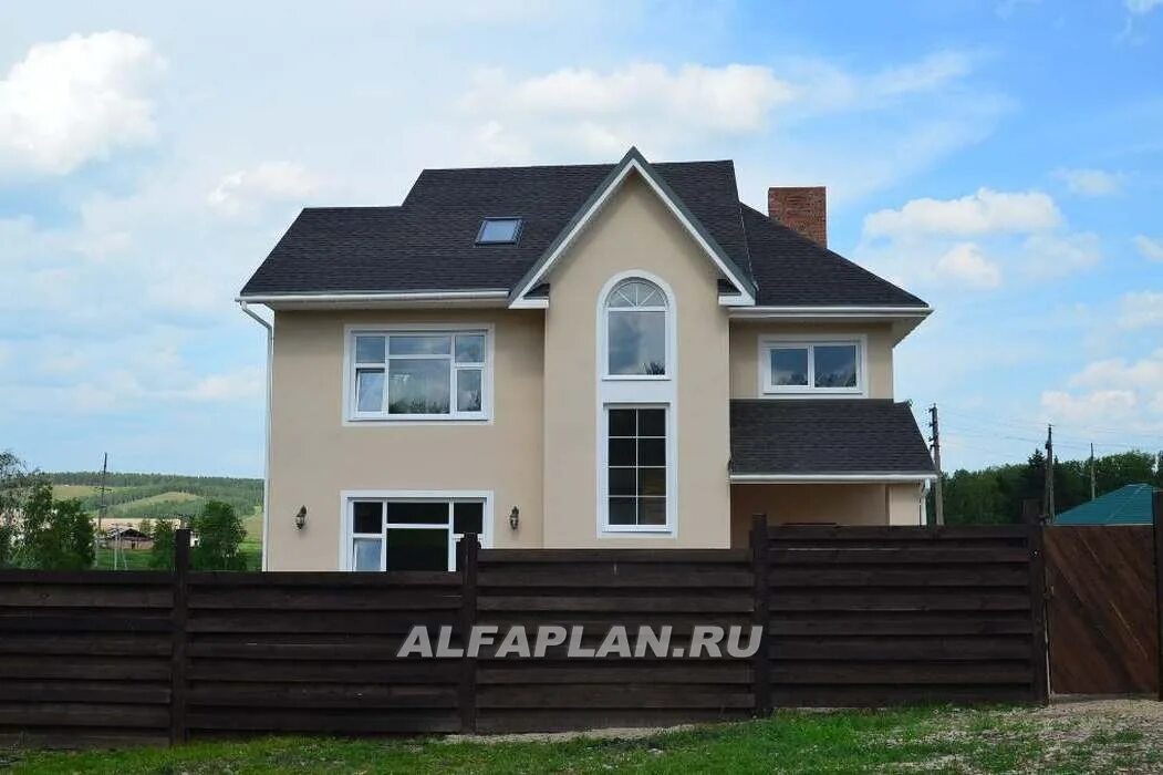 Коттеджи в красноярске продажа с фото 95A Разные реализации проекта 95А Фото строительства домов "Альфаплан"