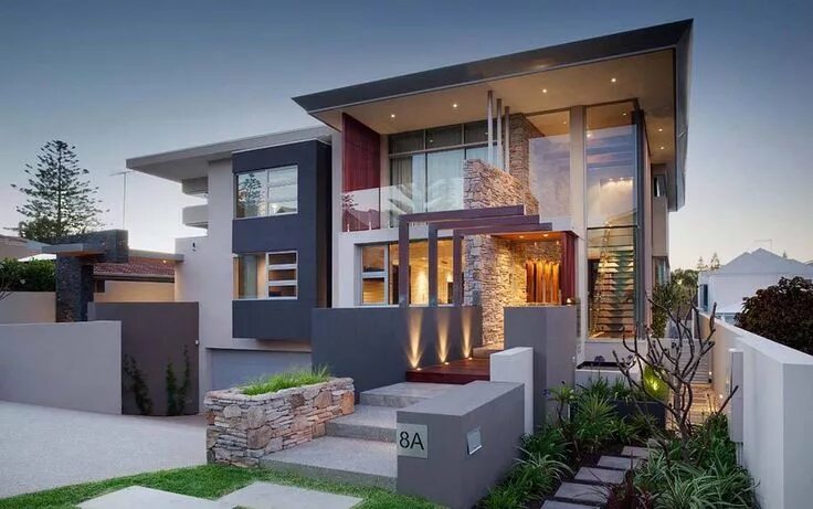 Коттеджи в современном стиле фото Pin by Crystal Miller on House in Mali House designs exterior, Modern house desi