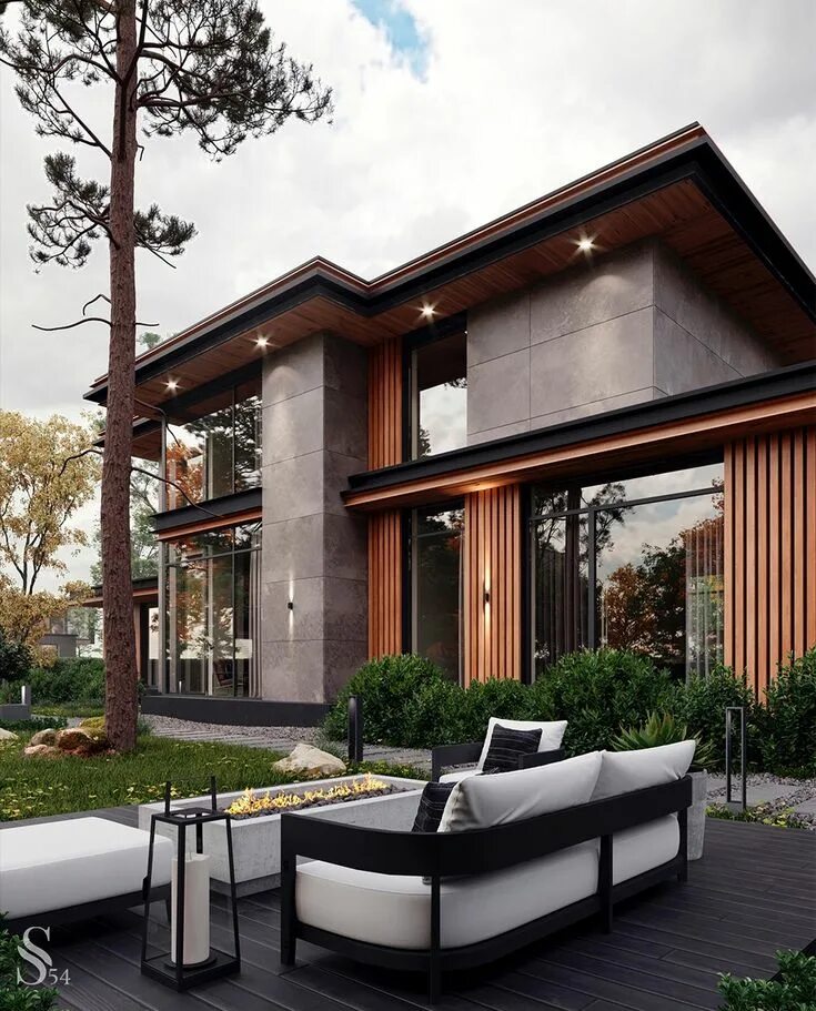 Коттеджи в современном стиле фото PERSONALISED ARCHITECTURE BY STUDIA 54 Haus architektur, Haus design, Haus außen
