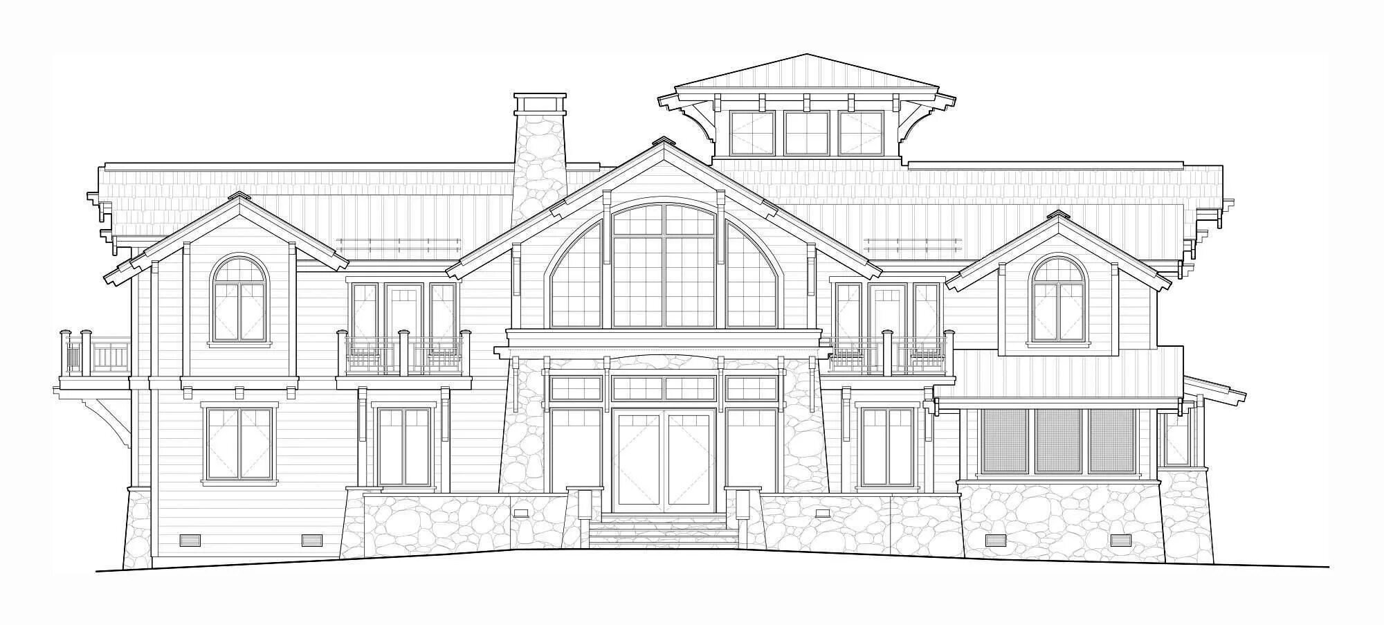 Коттеджные дома чертежи VERY DETAILED SKETCH. Great Leonardville detail for the beaches of Leonardville 