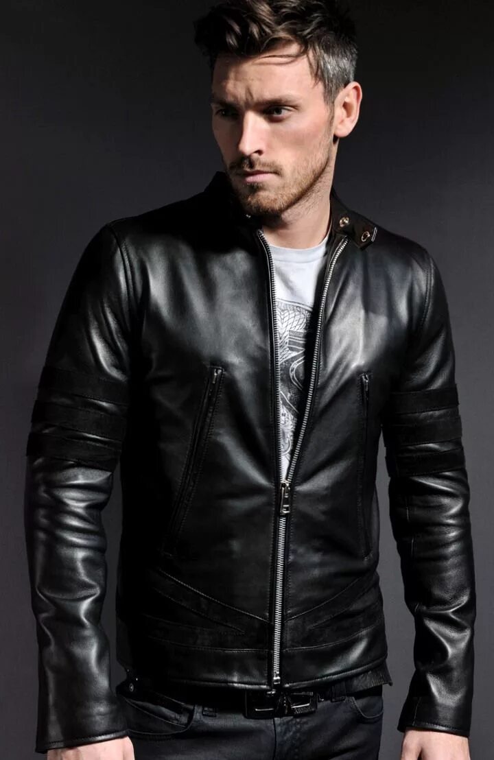 Красивые мужские кожаные куртки фото Mens Leather Jackets - Vintage, Modern, Replica & Motorcycle Leather jacket men,